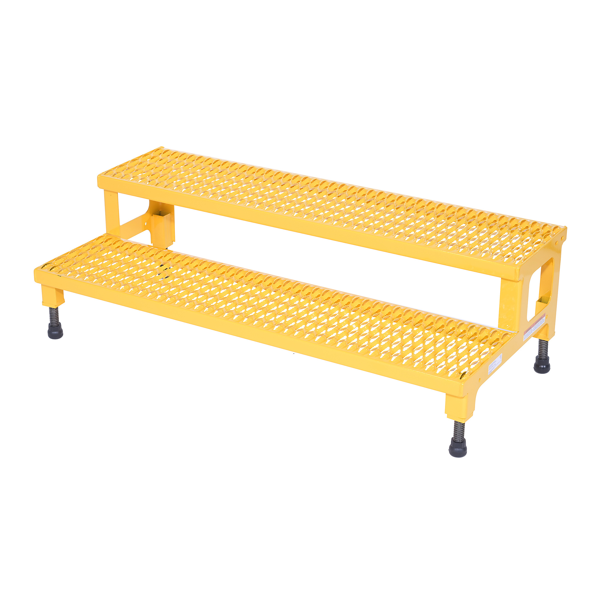 Vestil Adjustable Step-Mate Stand - 48in.W x 24in.D, Steel, Powder-Coat Finish, 500-Lb. Capacity, Model# ASP-48